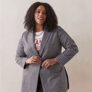 Gingham Blazer